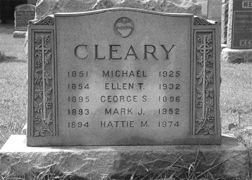 Ellen Swanton Cleary's Grave